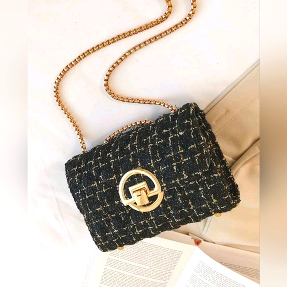 NWT Luxurious Tweed Bag